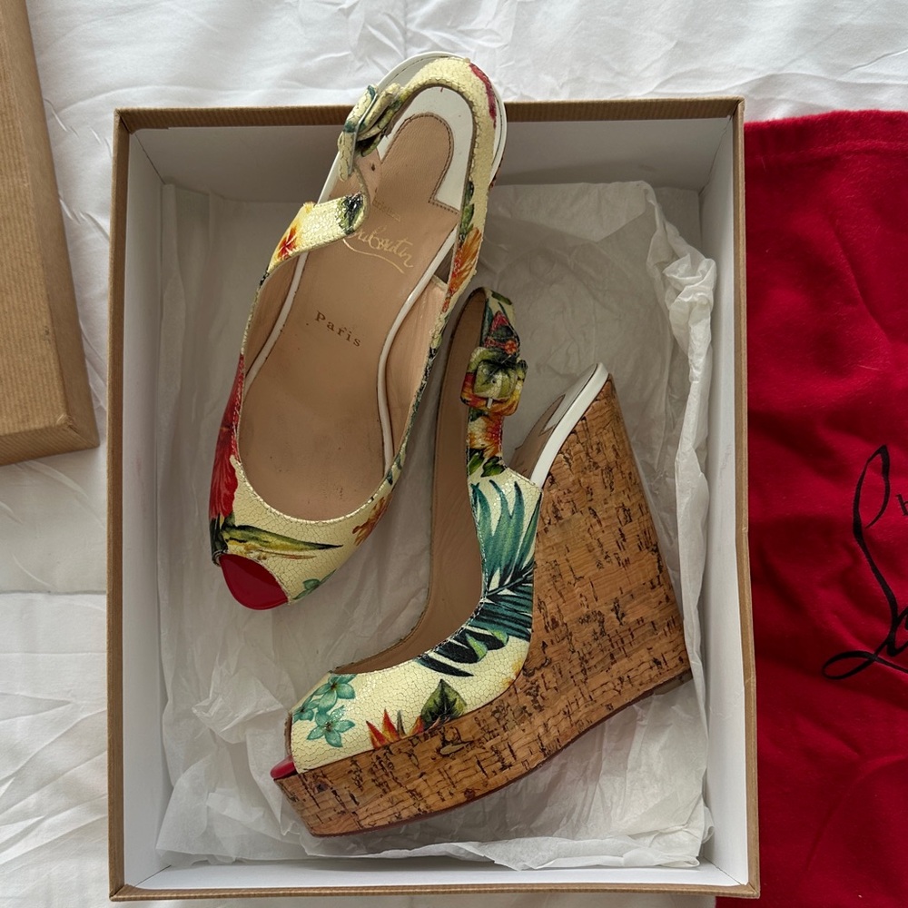 Christian Louboutin Hawaii Wedge Sandals